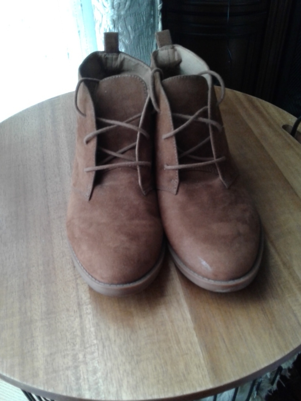 Franco Sarto Men's Brown Suede Chukka Boots